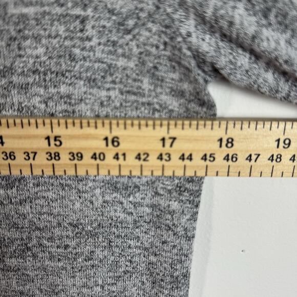 BANANA REPUBLIC Factory Women’s Grey KnitLongSleeve Top Size M Soft Pullover Zip - Picture 3 of 9